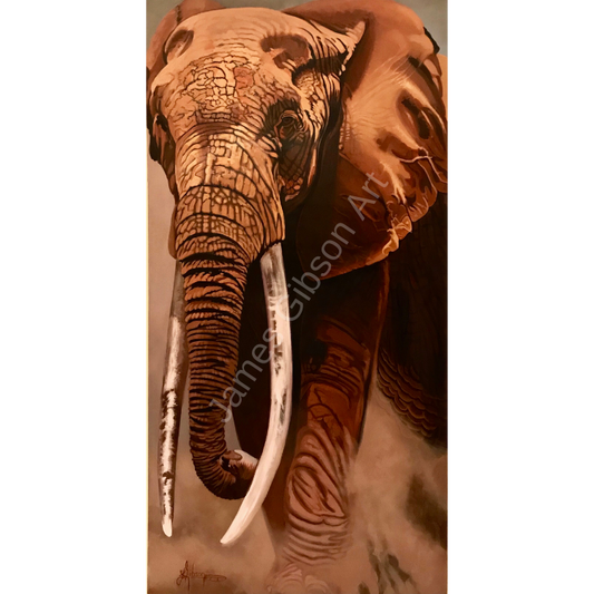 African Elephant Painting SOLD