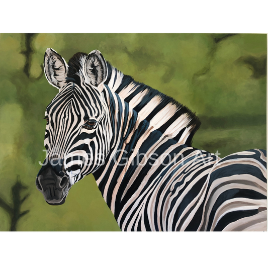 African Zebra Painting or Prints